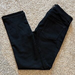 GAP Classic Straight Black Denim. Size 12